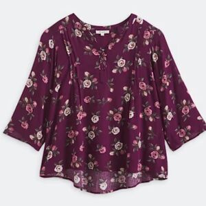 Floral Purple Women's Top